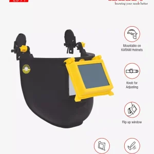 KARAM ES71 welding shield helmet mountable black face protection