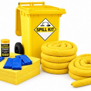 Safe Cure chemical spill kit trolley available in 50 to 300 litre sizes