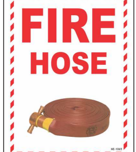 Fire Hose Identification Sign with equipment image by Safe Cure